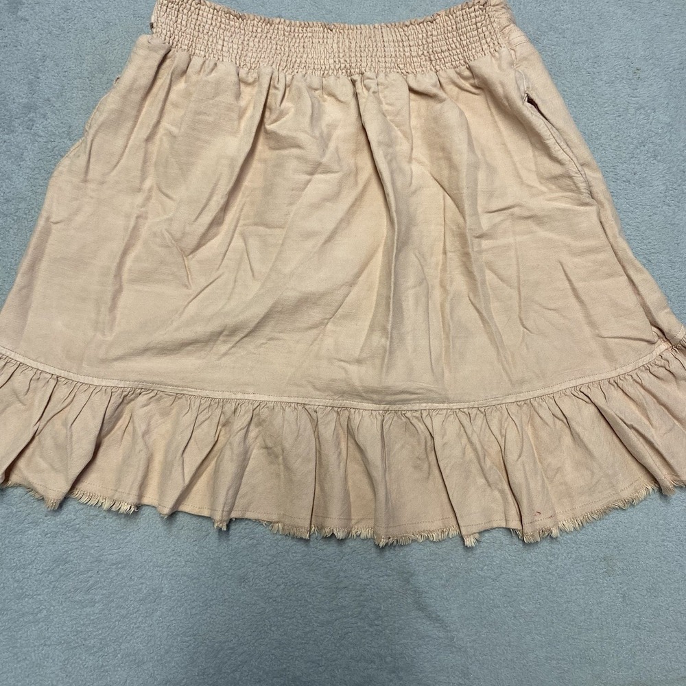 Pilcro Anthropologie Nettie Wrap Skirt Medium Tie Ruffle Boho Read - Picture 7 of 8
